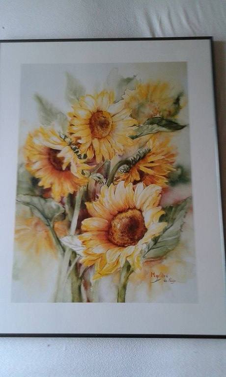 Aquarel Zonnebloemen kopen? Bied vanaf 125!