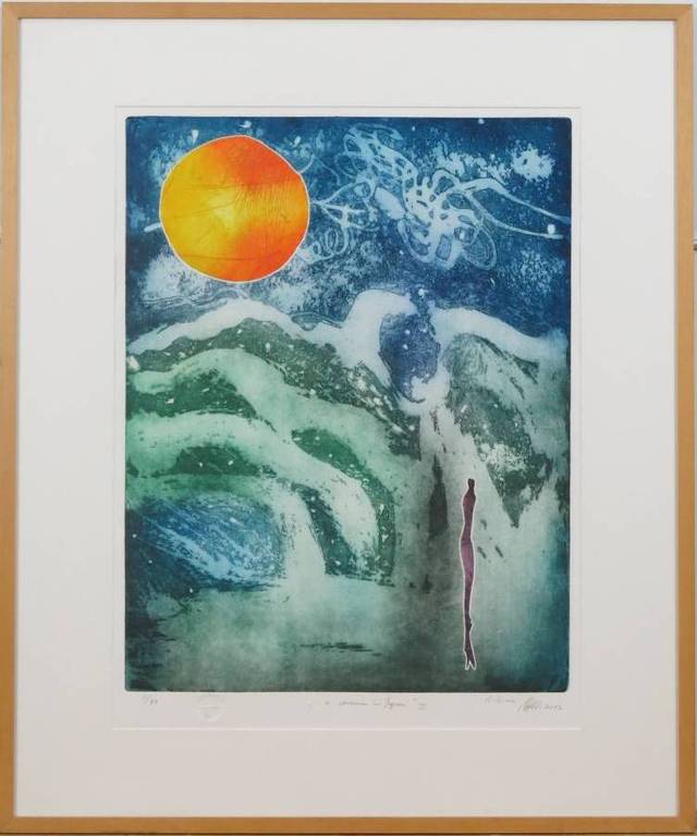 Ad Arma: Ets, A dream in Japan III -Ingelijst kopen? Bied vanaf 60!