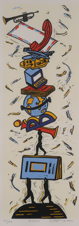 Hans Wap: Lino, Babel - Ingelijst kopen? Bied vanaf 20!