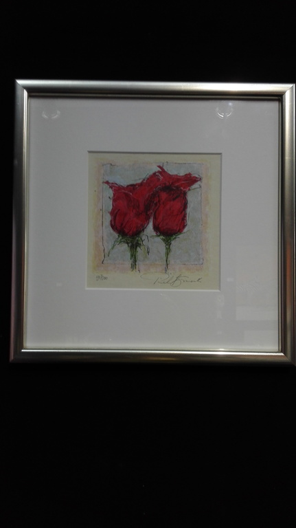 Richard Smeets, zeefdruk op papier met lijst verkocht voor € 50!