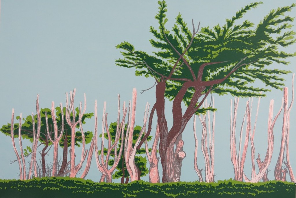 Sees Vlag: Litho, Bomen l'ile-Grande verkocht voor € 35!