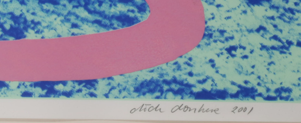 Dick Donker: Zeefdruk, Ontwerp voor een schildering VII - Ingelijst kopen? Bied vanaf 20!