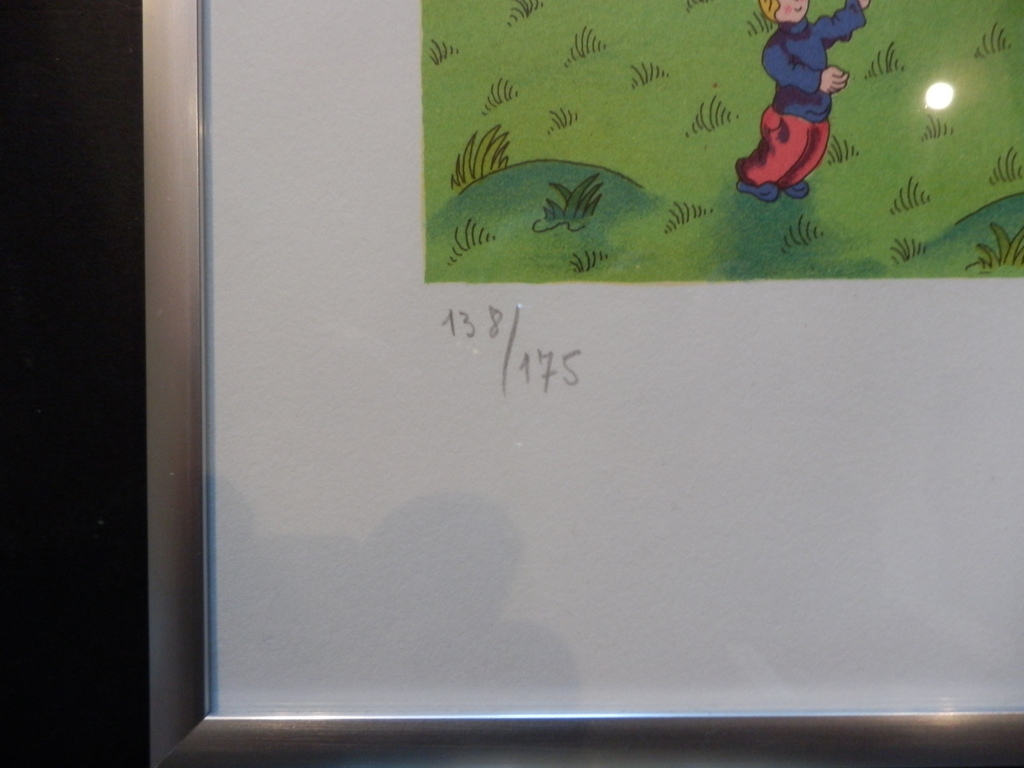 BERNHARD VERCRUYCE  Ingelijste Zeefdruk  LE BALLON kopen? Bied vanaf 45!