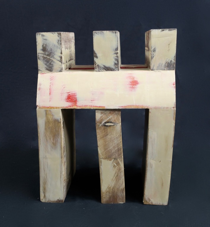 Olaf Mooij: Houten sculptuur, Zonder titel kopen? Bied vanaf 1!