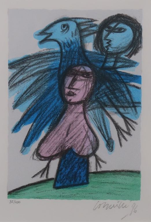 Corneille: Lithografie, L'Esprit de L'Oiseau - Ingelijst kopen? Bied vanaf 100!