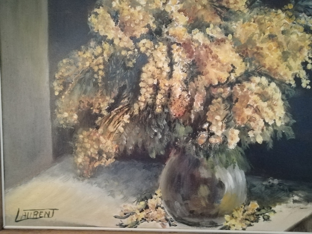 stilleven met bloemen - J.P.Laurent - olieverf op doek - periode 1970 kopen? Bied vanaf 1!