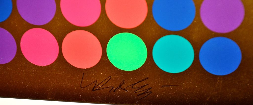 Victor Vasarely: Zeefdruk. Op Art compositie. Met goudprint kopen? Bied vanaf 350!