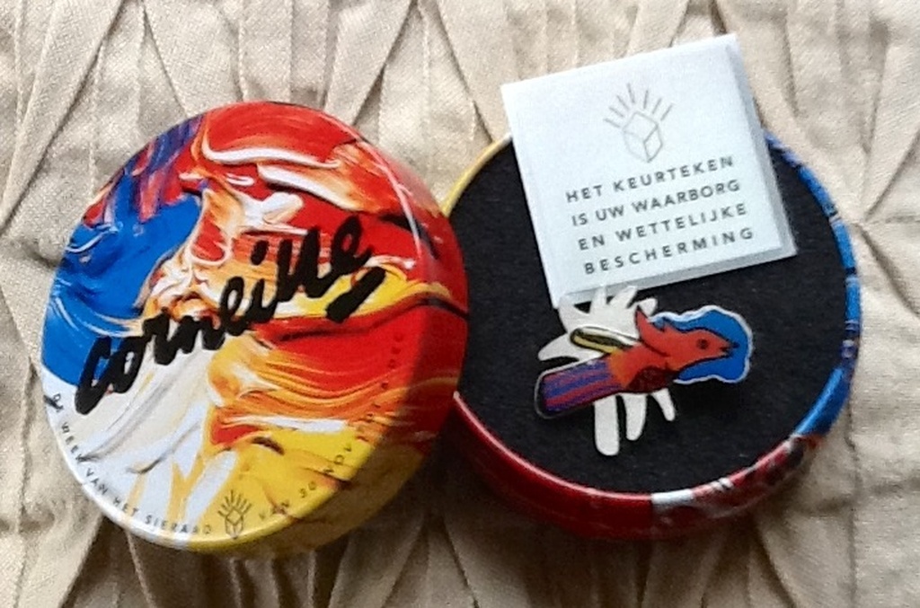 Corneille,zilveren broche verkocht voor € 30!