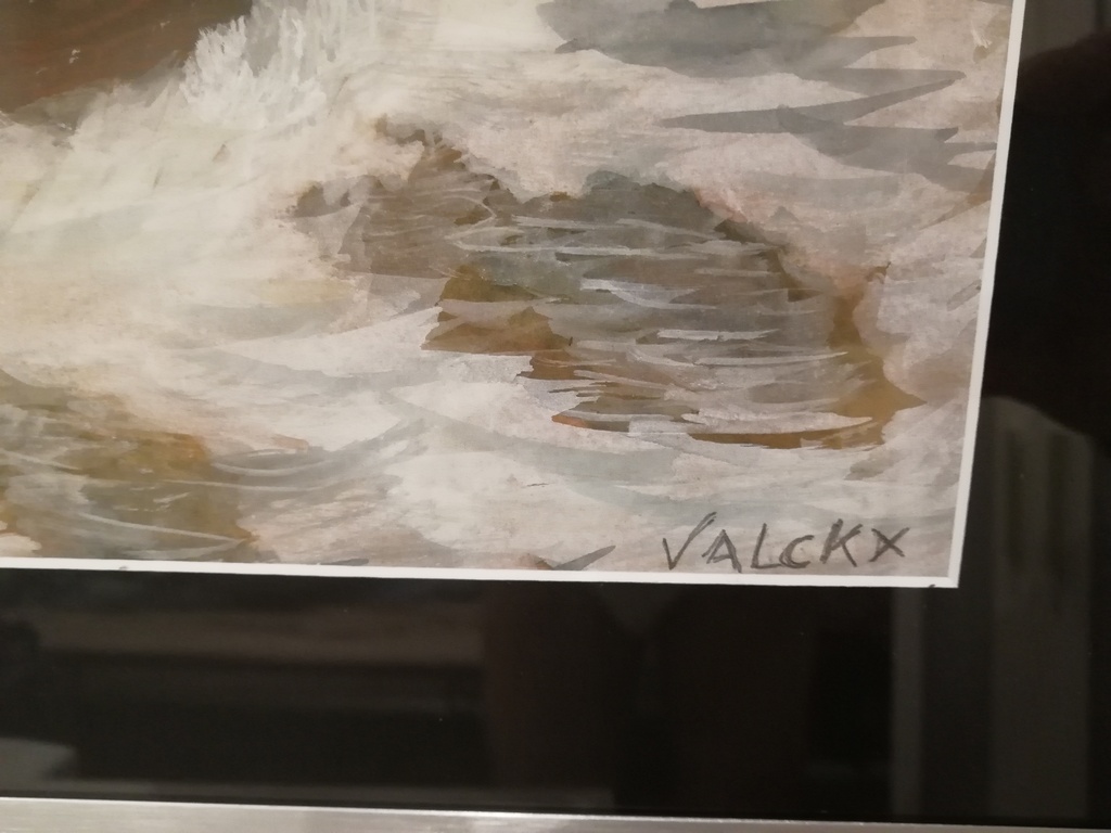 prachtige marine van Petrus Valckx 1920 - pastel op karton - gesigneerd kopen? Bied vanaf 100!