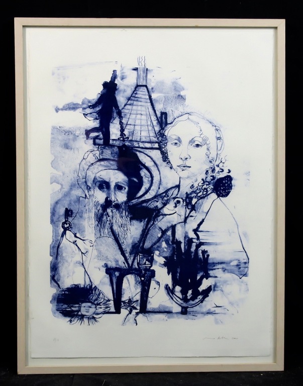 Uwe Poth: Litho, Reis van Goethe - Ingelijst kopen? Bied vanaf 35!