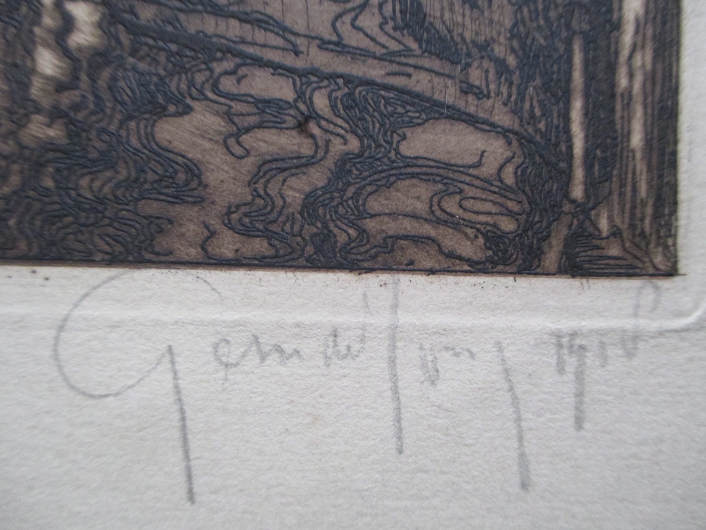 Germ de Jong, ets 1918 kopen? Bied vanaf 30!