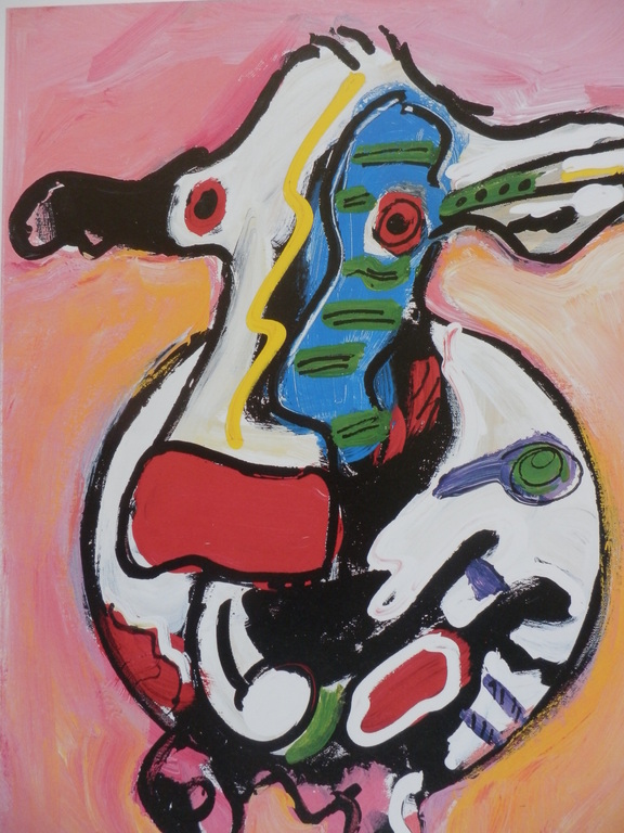 PETER DIEM Giclee    DESIGNERS COW PINK  Handgesigneerd kopen? Bied vanaf 1!