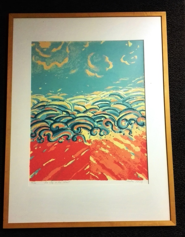 Milou Honing, zeefdruk, The sky is the limit, gesigneerd 36/60 kopen? Bied vanaf 20!