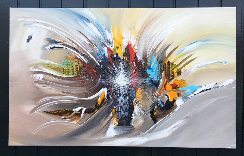 Gena - Abstract verkocht voor € 250!