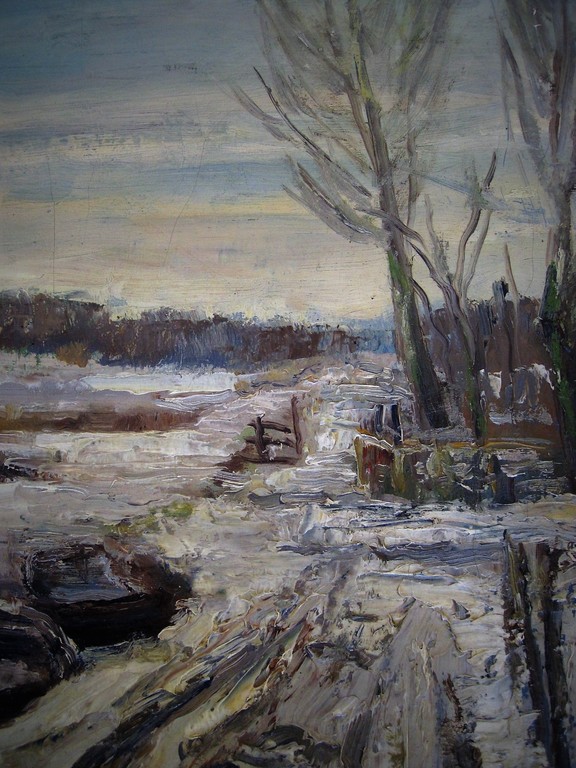 Hollands impressionisme J. Siemer 1902 "Winter aan de Vecht bij Kortenhoef" kopen? Bied vanaf 1!