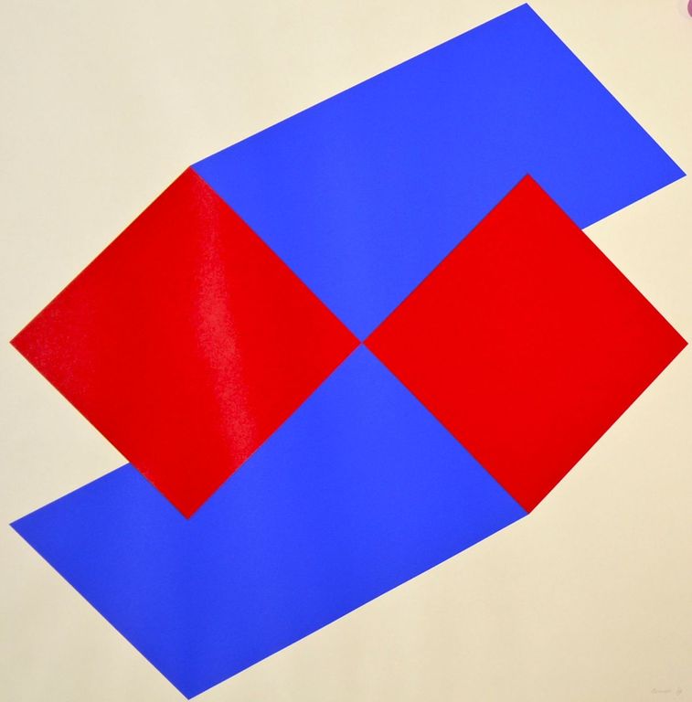 Bob Bonies: Zeefdruk. Abstracte compositie kopen? Bied vanaf 100!