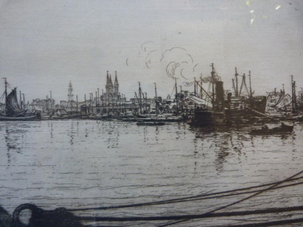 Albert Hemelman - Amsterdam, gezien vanaf t IJ. kopen? Bied vanaf 1!