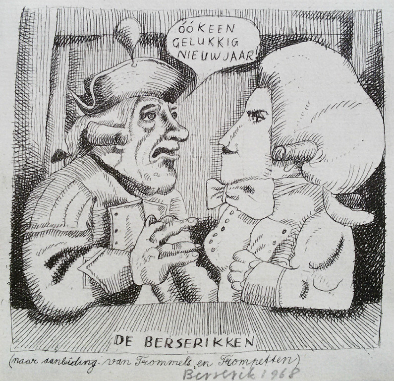 Herman Berserik - Oók een gelukkig nieuwjaar (1968), ets kopen? Bied vanaf 1!