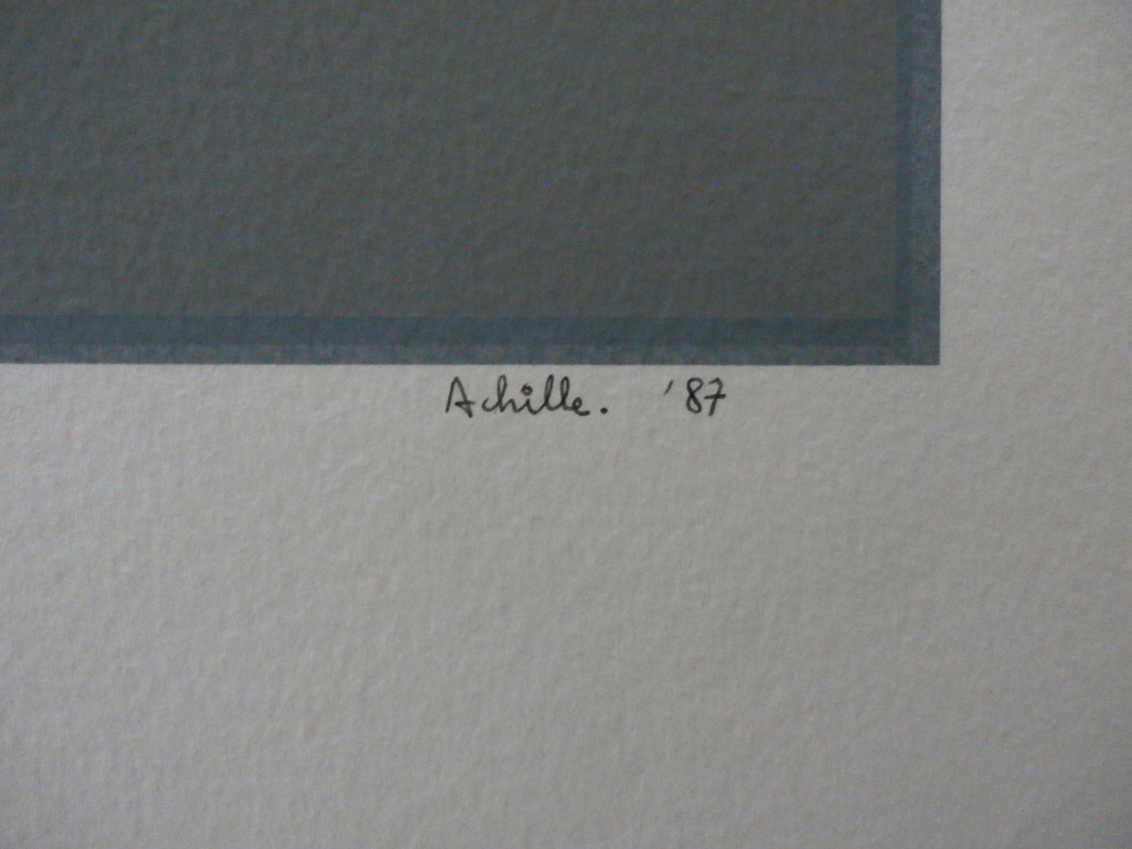 Achille - zeefdruk: landschap - 1987 - oplage 12 stuks kopen? Bied vanaf 75!