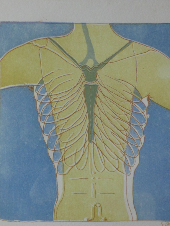 Jaap Hillenius, Mannelijke torso, Kleurets kopen? Bied vanaf 35!