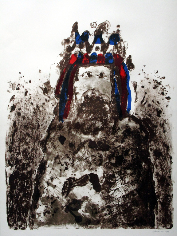 JEF DIEDEREN - groot abstract werk uit 1985 - GESIGNEERD verkocht voor € 100!