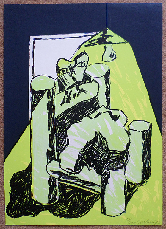 Jan Sierhuis - Hommage a Picasso, zeefdruk kopen? Bied vanaf 70!