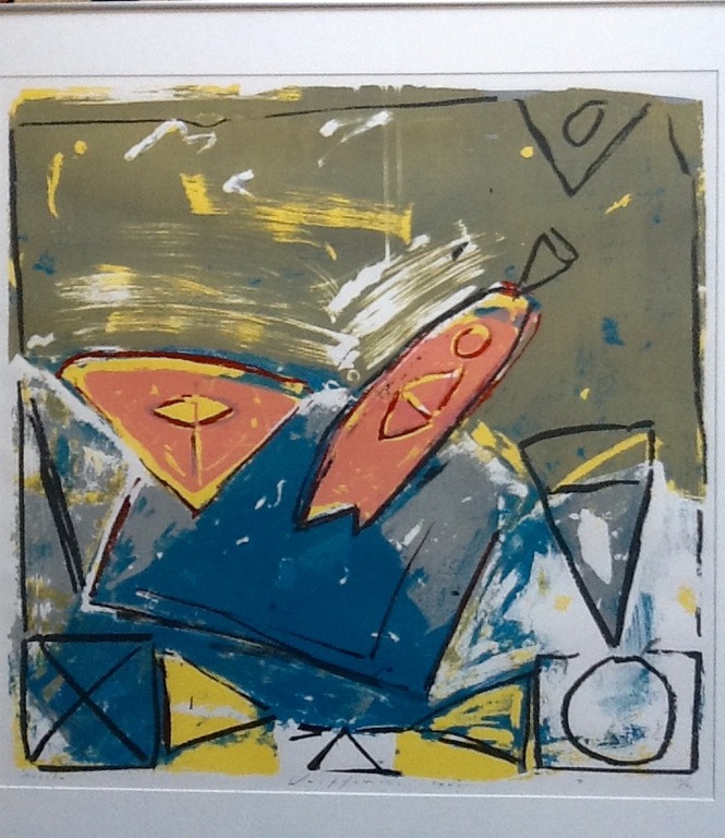 Piet Warffemius, zeefdruk, Siësta, gesigneerd en ingelijst kopen? Bied vanaf 45!