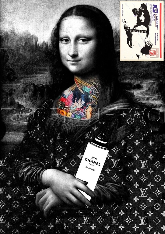 DEATH NYC "Mona Tatoo" - Signed Screenprint + Original Priority Pass "USPS Girl" kopen? Bied vanaf 1!