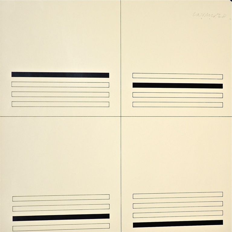 Carel Visser: Zeefdruk. Compositie met lijnen kopen? Bied vanaf 70!