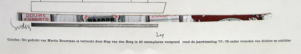 Siep van den Berg - WRAKHOUT - rijmprent kopen? Bied vanaf 1!