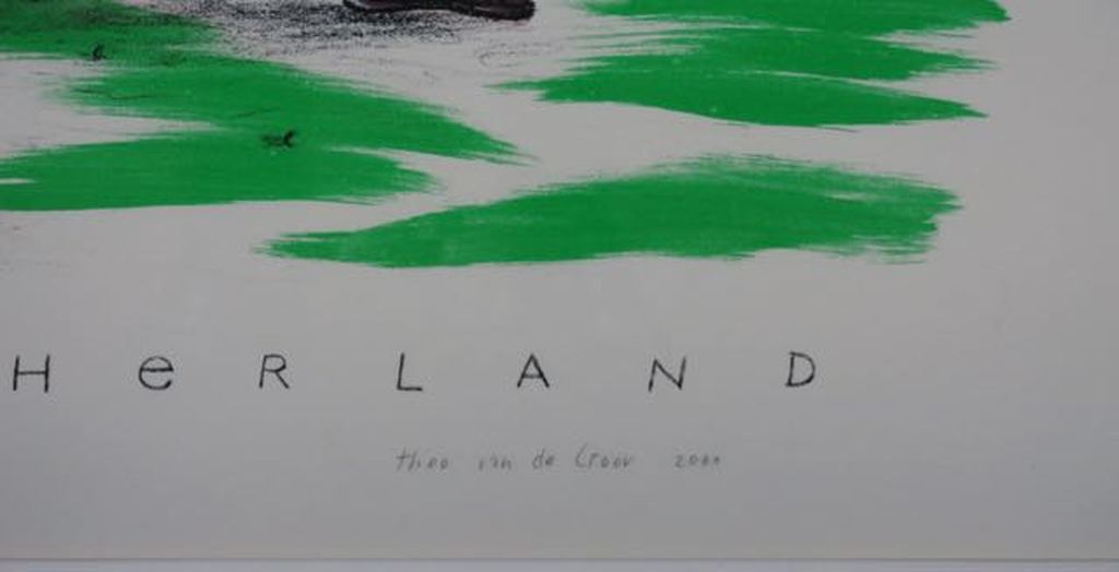 Theo van de Goor: Zeefdruk, New Netherland -Ingelijst kopen? Bied vanaf 35!