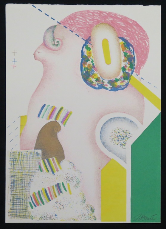 Jorg Reme: 2 litho's,  Zonder titel  kopen? Bied vanaf 20!