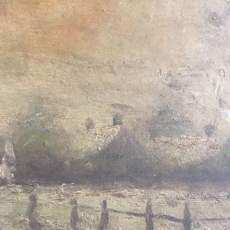 Onbekende Kunstenaar -  portret olieverf op doek (& landschap op paneel) kopen? Bied vanaf 1!