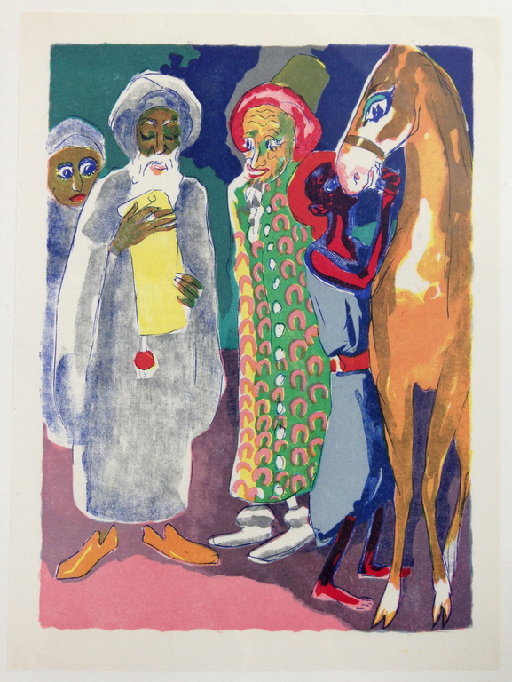 Kees van Dongen, Originele houtgravure uit 1955 kopen? Bied vanaf 1!