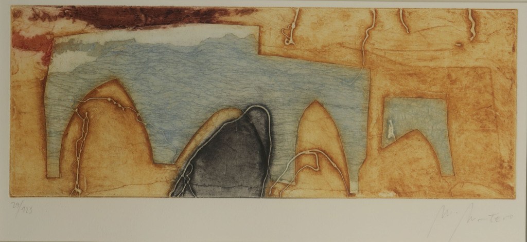 Onbekend gesigneerd: Ets, Z.T. - Ingelijst kopen? Bied vanaf 1!