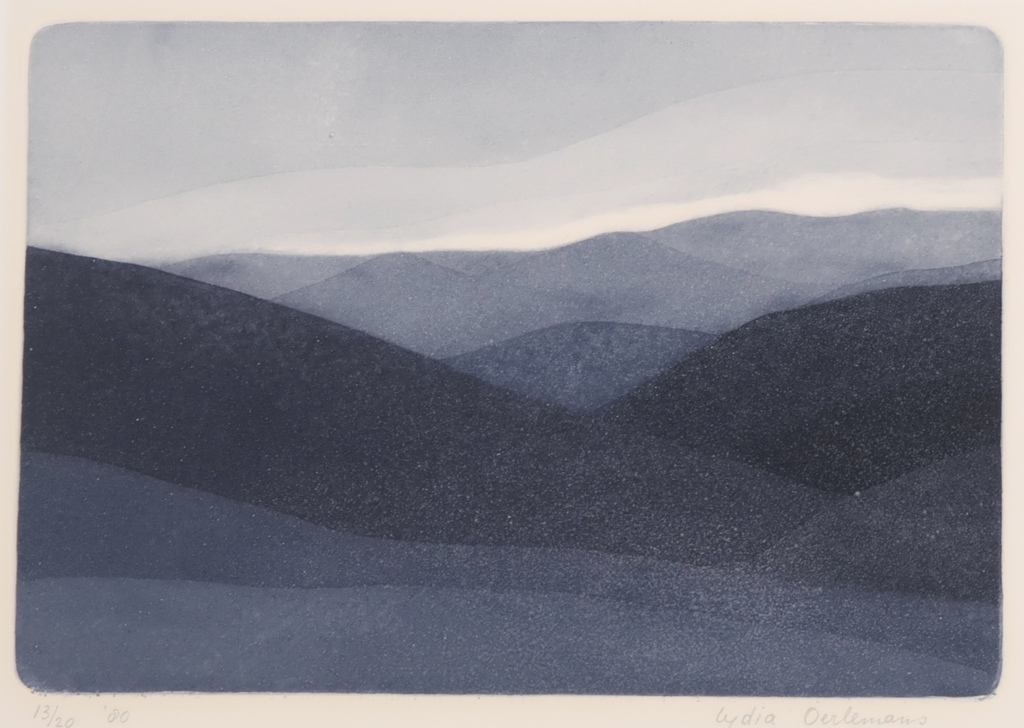 Lydia Oerlemans: Ets en aquatint, Zonder titel verkocht voor € 40!