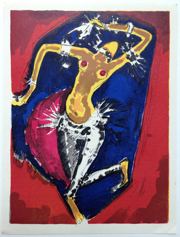 Kees van Dongen, Originele houtgravure uit 1955 kopen? Bied vanaf 95!