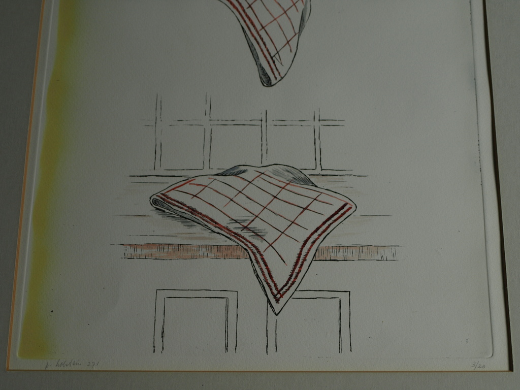 Pieter Holstein : Ingekleurde ets – 271 - gesigneerd – oplage 20 ex. – ca 1970 kopen? Bied vanaf 1!