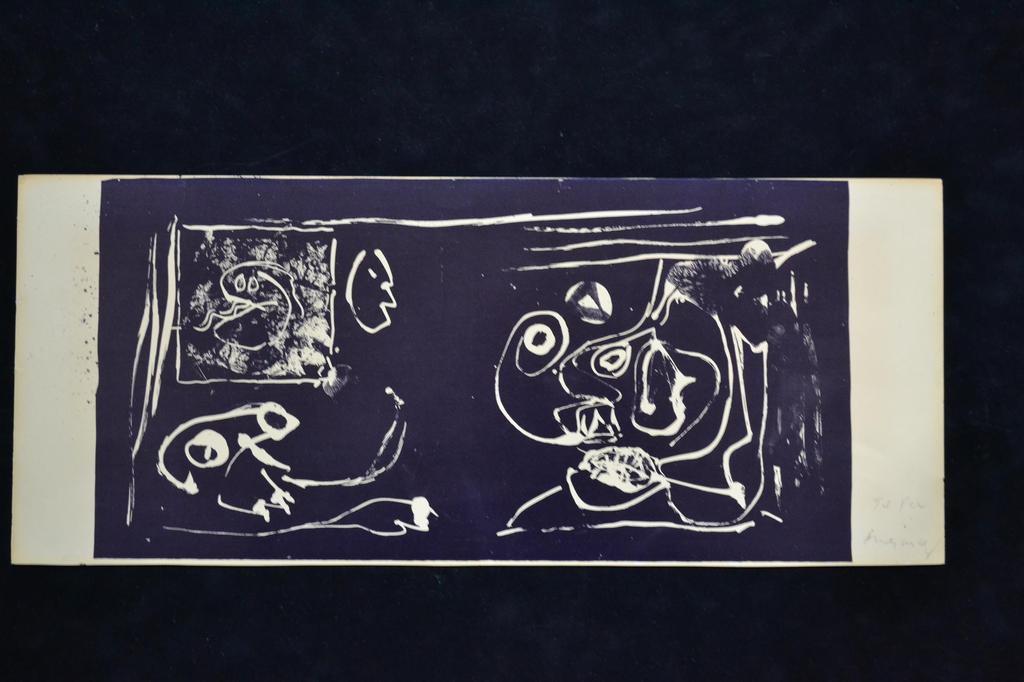 PIERRE ALECHINSKY : DUBBELZIJDIGE LITHO HANDGESINEERD 1964 ZEER ZELDZAAM verkocht voor € 390!