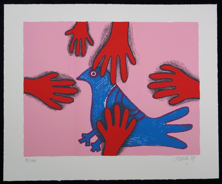 Corneille: Zeefdruk, L'oiseau protege kopen? Bied vanaf 70!