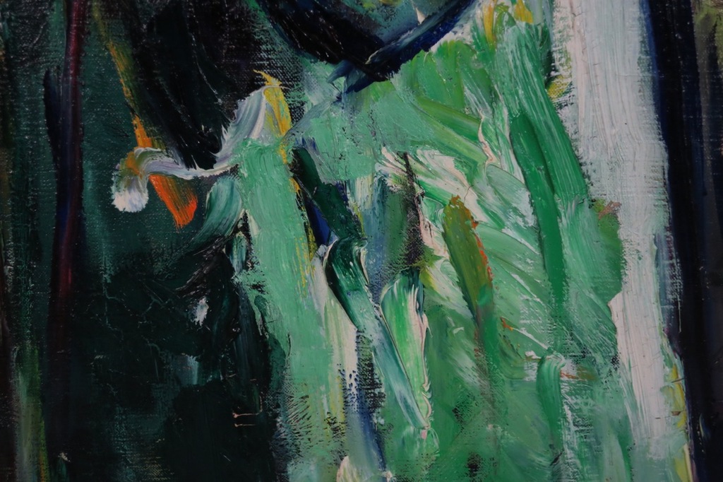 Jan van Holthe: Olieverf op doek, Portrait de Marja - Ingelijst (Zeer groot) kopen? Bied vanaf 175!