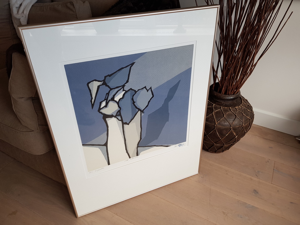 Fon klement (1930-2000) - houtsnede H.C., gesigneerd  kopen? Bied vanaf 150!