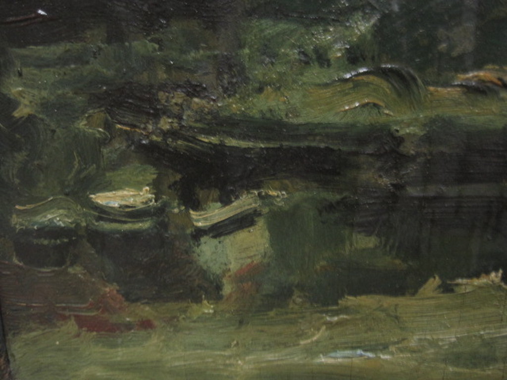 vroeg 20e eeuws Impression. olieverf Amsterdam Munttoren en Singel  gesigneerd  kopen? Bied vanaf 1!