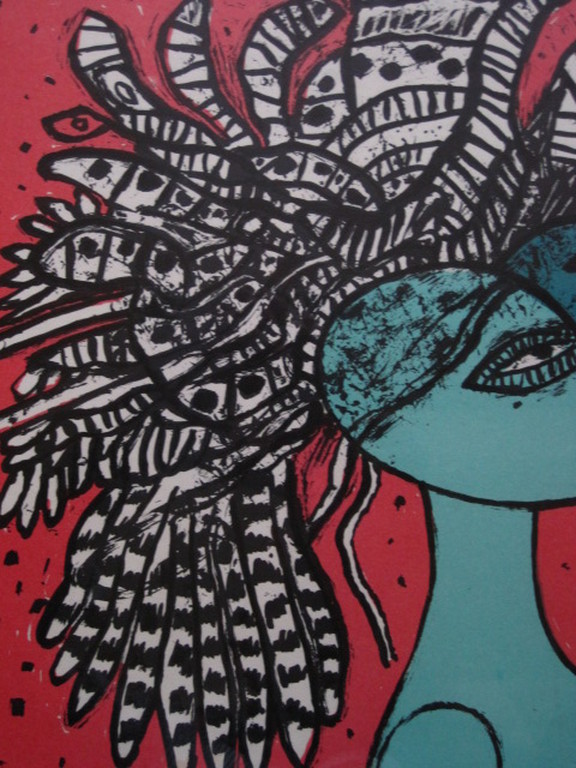 Corneille (1922-2010) COBRA  Litho "Femme au l'Oiseau" handgesigneerd 54/300  kopen? Bied vanaf 1!