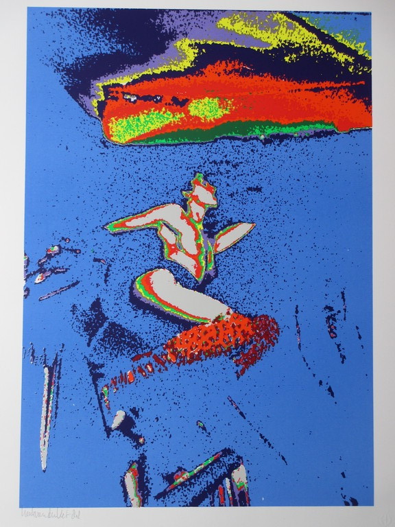 Henk van der Vet, Naaktclubdanseres, Kleurenzeefdruk kopen? Bied vanaf 35!