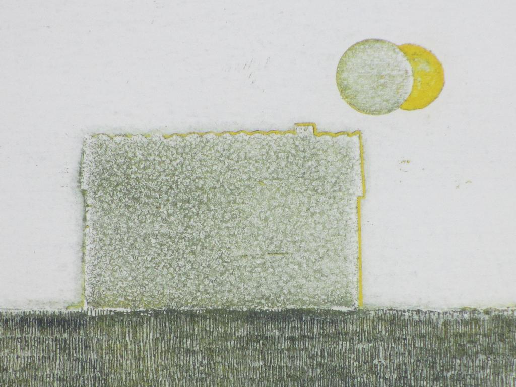 Eduard Flor, Composie in groen/geel, Kleurets kopen? Bied vanaf 50!