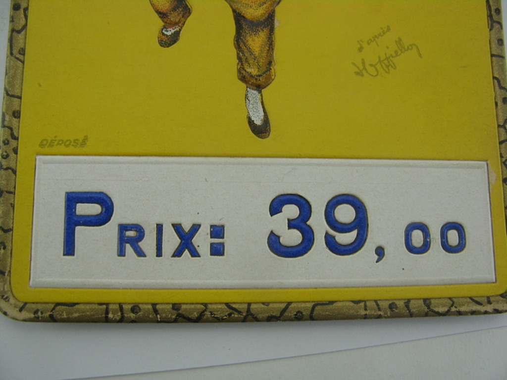 Leonetto Cappiello. Zeer luxe Etalage/prijskaart. Litho-reliëfdruk. 1922. kopen? Bied vanaf 109!