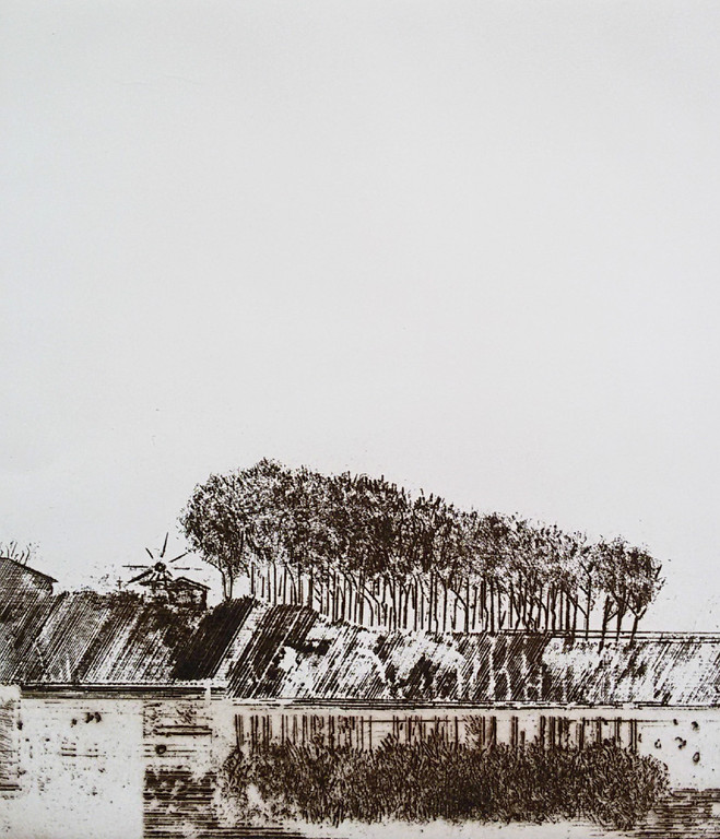 Daniel Lang - Daniel Lang - Landschap, ets kopen? Bied vanaf 30!