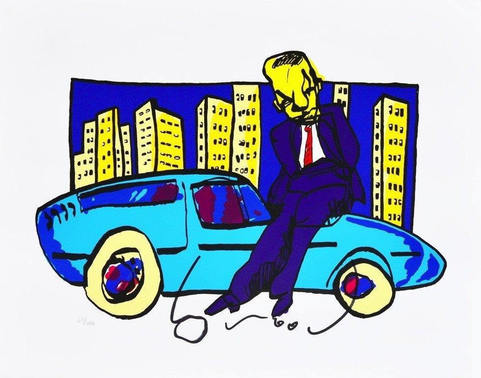 Herman Brood - Originele handgesigneerde zeefdruk - Sharp Dressed kopen? Bied vanaf 1!