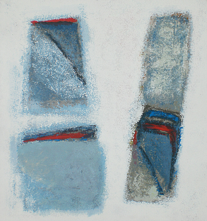 Jan Radersma - Abstract, zeefdruk (ingelijst) verkocht voor € 70!